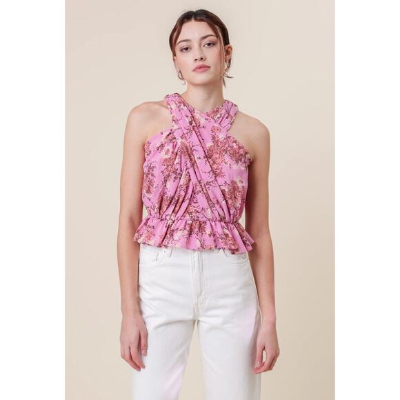 Line & Dot Pink Floral Blouse - Picture 6 of 10